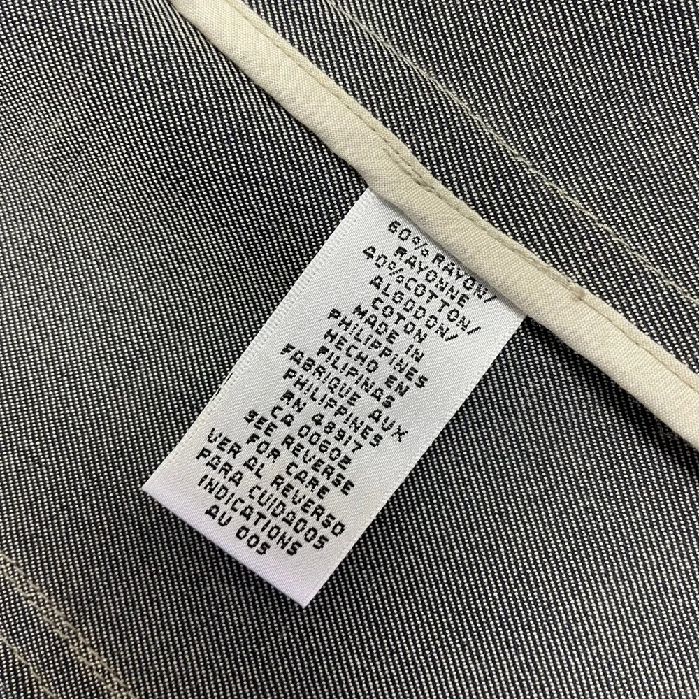 Y2K Calvin Klein Women's Olive Taupe Utility Blazer Jacket 6 Twill Cargo